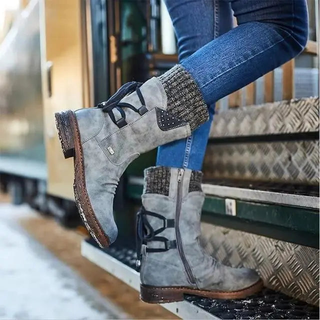 Ankle Boots For Women Street-Wave Comfortable Warm Support