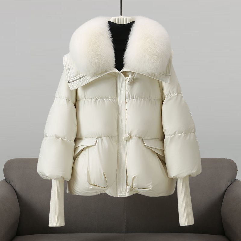 Street-Wave Women's Warm Puffer Coat With Padded Hood Insulated Comfort For Winter