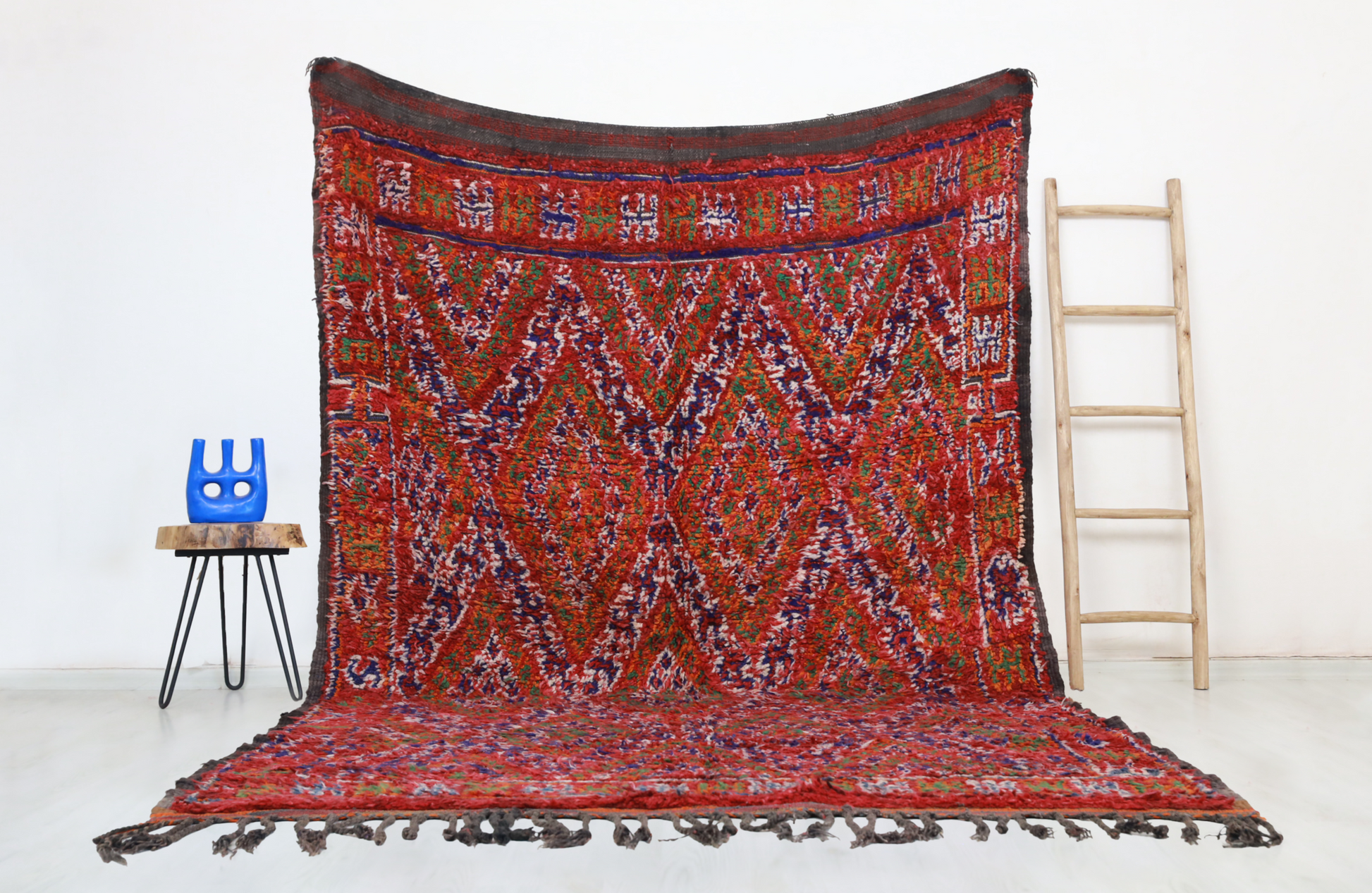 Oussa Vintage Moroccan Rug  6'8" x 11'0" - Street-Wave