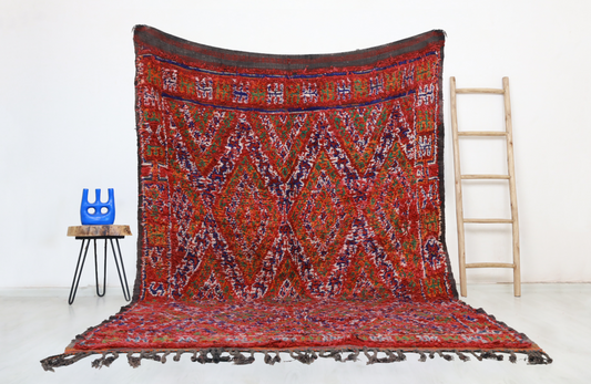 Oussa Vintage Moroccan Rug  6'8" x 11'0" - Street-Wave