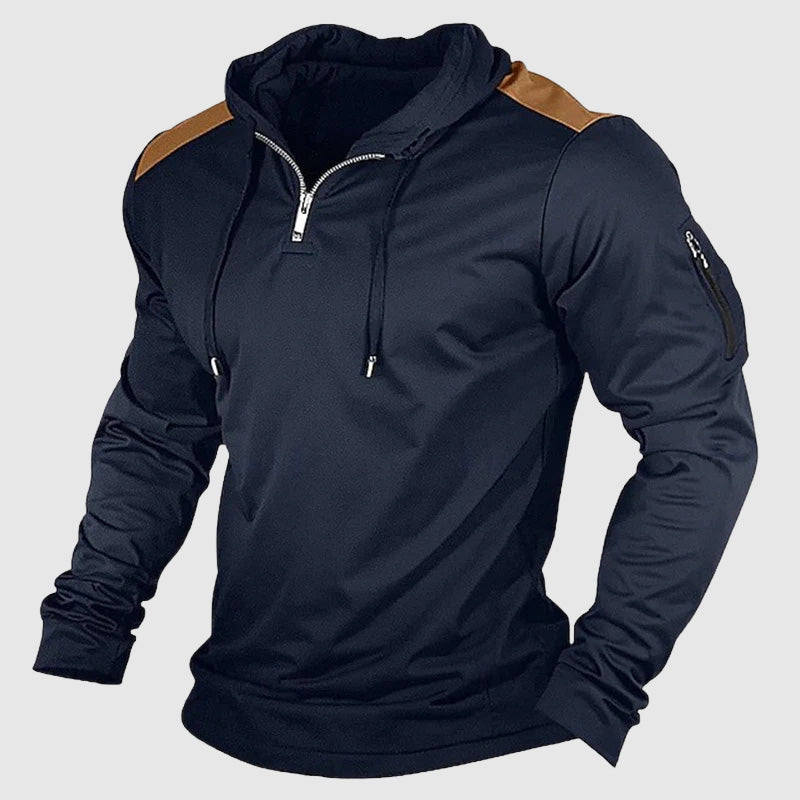 Outdoor Streetwear Zip Up Men's Casual Hoodie By Street-Wave Lightweight Comfort And Superior Material For City Streets