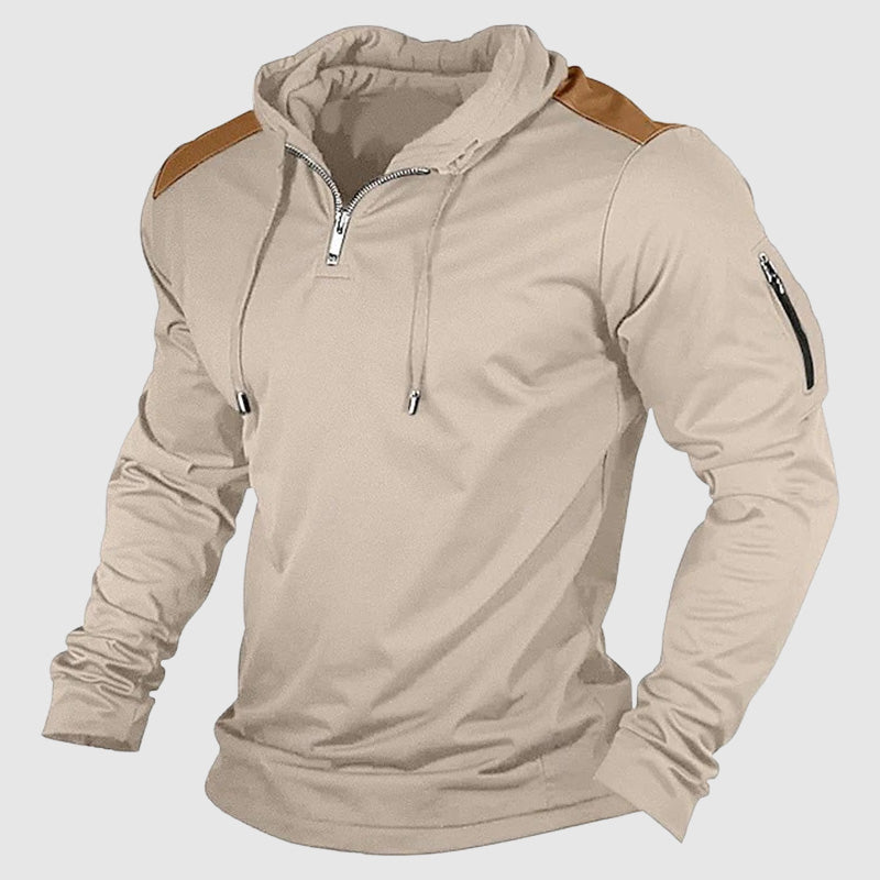 Outdoor Streetwear Zip Up Men's Casual Hoodie By Street-Wave Lightweight Comfort And Superior Material For City Streets