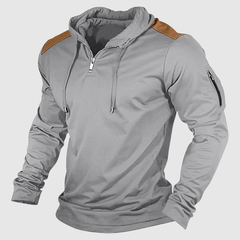 Outdoor Streetwear Zip Up Men's Casual Hoodie By Street-Wave Lightweight Comfort And Superior Material For City Streets