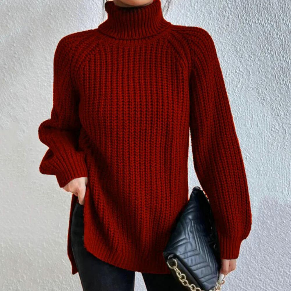 Streetwave Veronika Cozy Black Turtleneck Sweater For Women Soft Warm Knit Essential