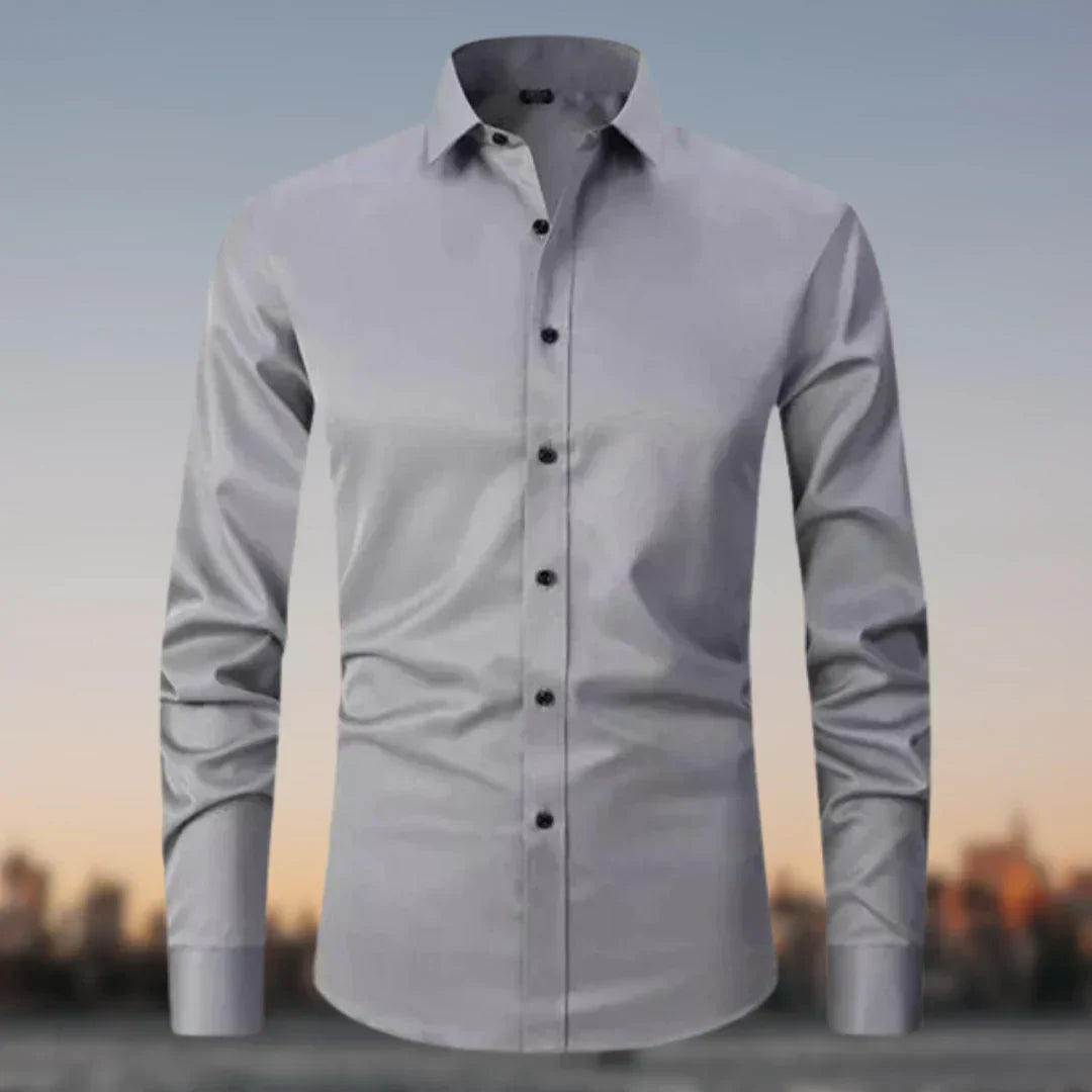 Street-Wave Wrinkle-Free Stretch Shirt For Men, Ultimate Comfort, Superior Fit, Everyday Performance