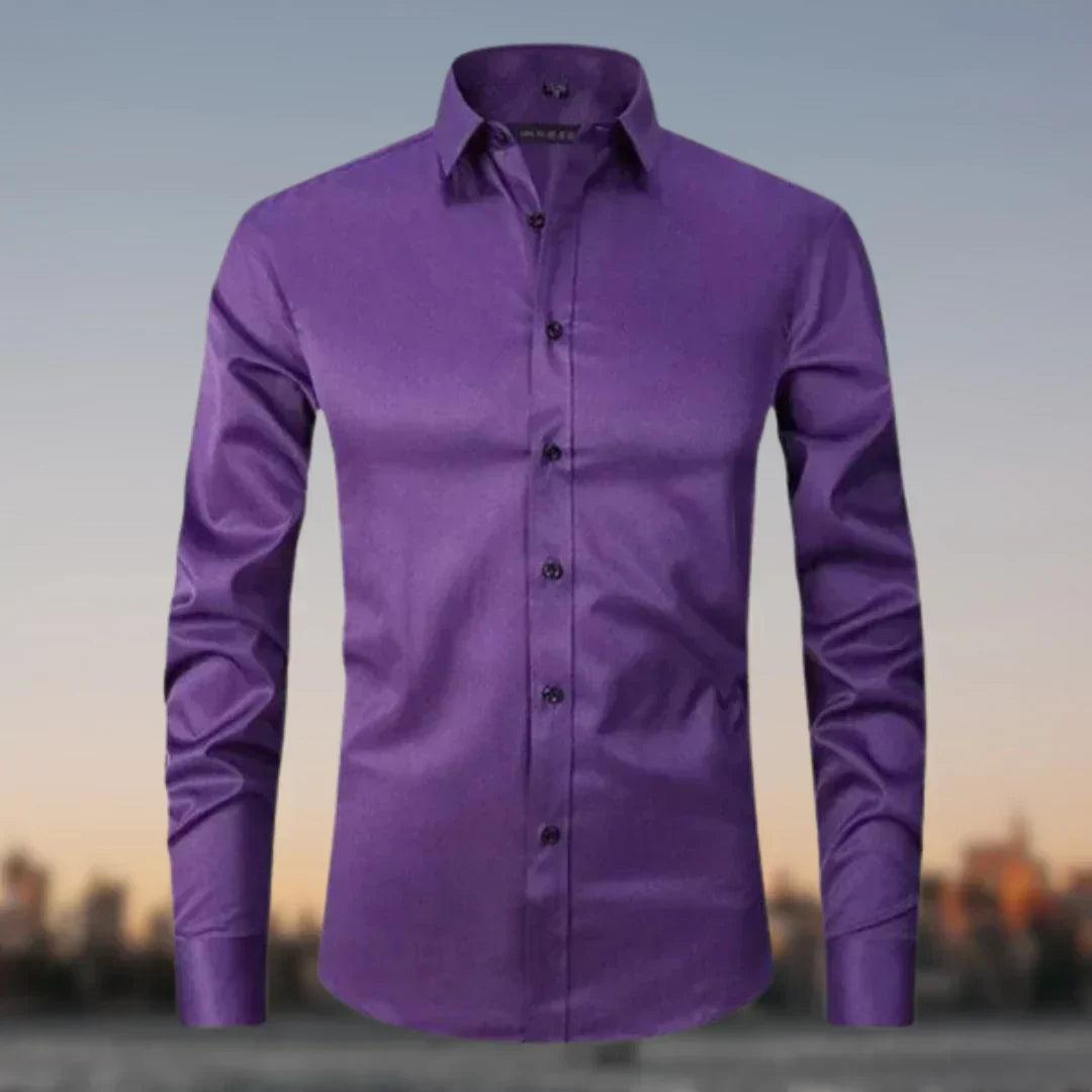 Street-Wave Wrinkle-Free Stretch Shirt For Men, Ultimate Comfort, Superior Fit, Everyday Performance