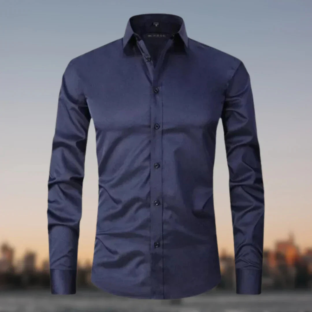 Street-Wave Wrinkle-Free Stretch Shirt For Men, Ultimate Comfort, Superior Fit, Everyday Performance