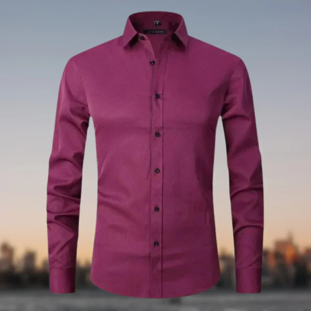 Street-Wave Wrinkle-Free Stretch Shirt For Men, Ultimate Comfort, Superior Fit, Everyday Performance