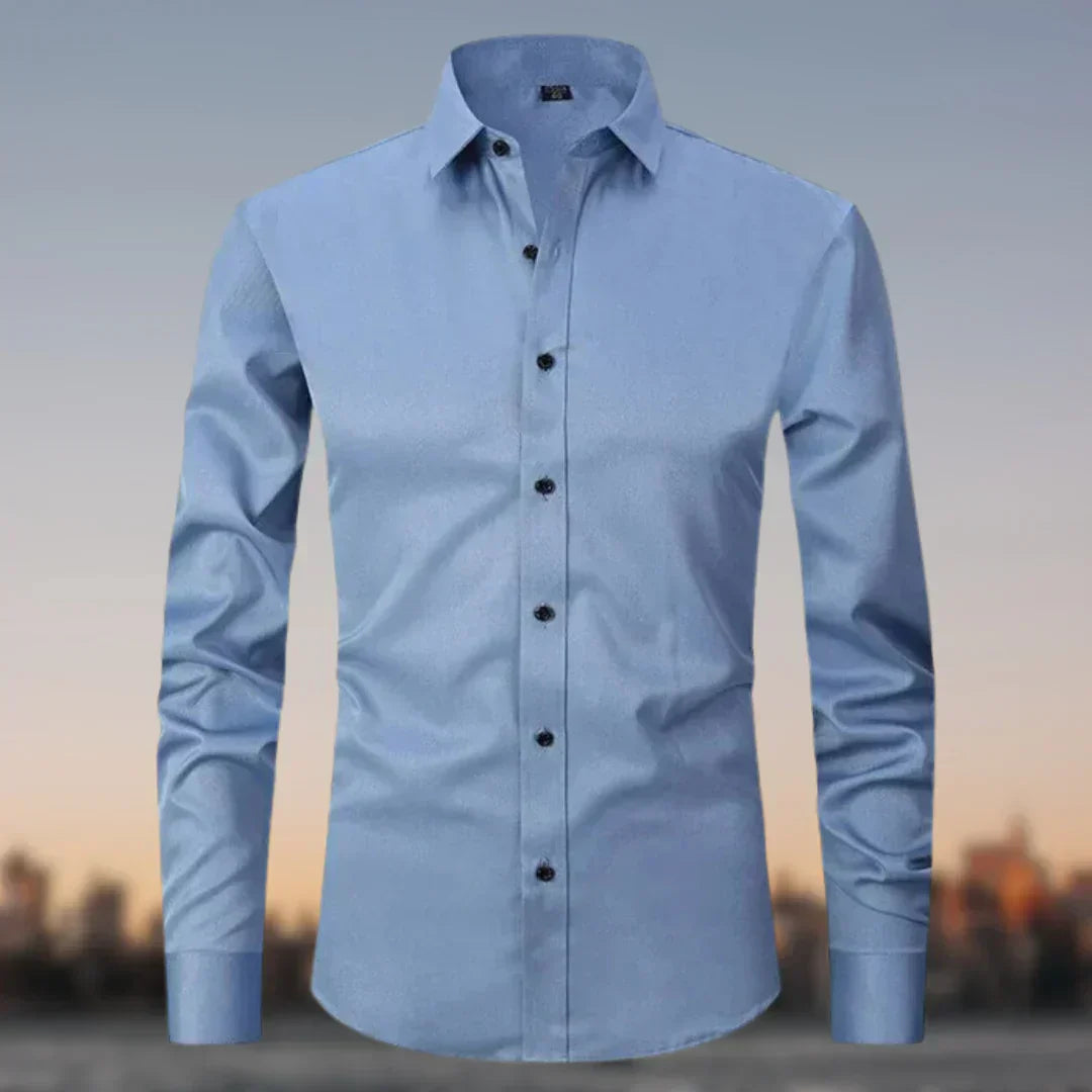 Street-Wave Wrinkle-Free Stretch Shirt For Men, Ultimate Comfort, Superior Fit, Everyday Performance