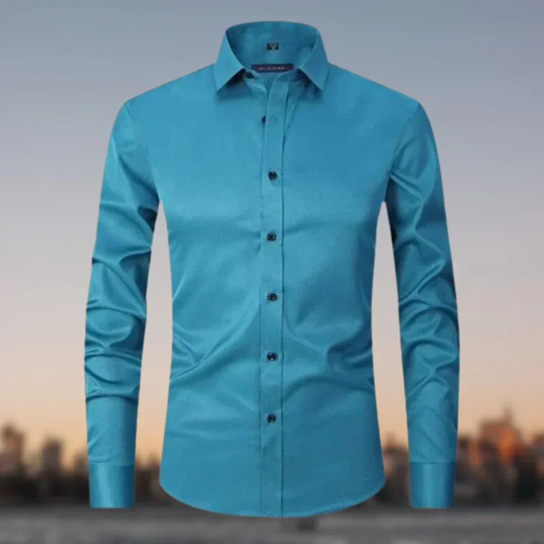 Street-Wave Wrinkle-Free Stretch Shirt For Men, Ultimate Comfort, Superior Fit, Everyday Performance