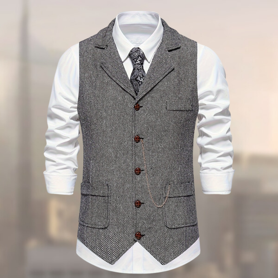 Street-Wave Carter Retro Cotton Vest For Men Layering