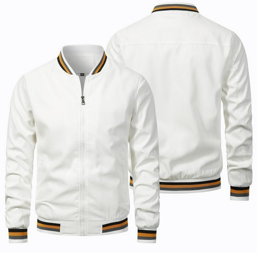 Streetwave Lightweight Polyester Bomber Jacket For Men Sporty Everyday Wear Easy Fit Versatile Style