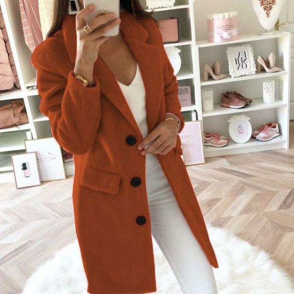 Street-wave Sofia Tailored Coat for Women Warmth and Elegance With Figure Flattering Silhouette