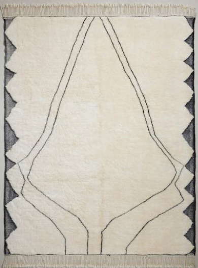 2nd Custom made Luxury Shag Moroccan Rug for mlkstudio.com - 9x12 - Street-Wave