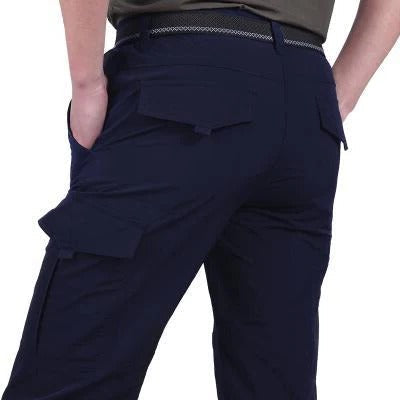 Street-Wave Mens Slim Fit Cargo Pants With Multiple Pockets For Everyday Utility And Comfort