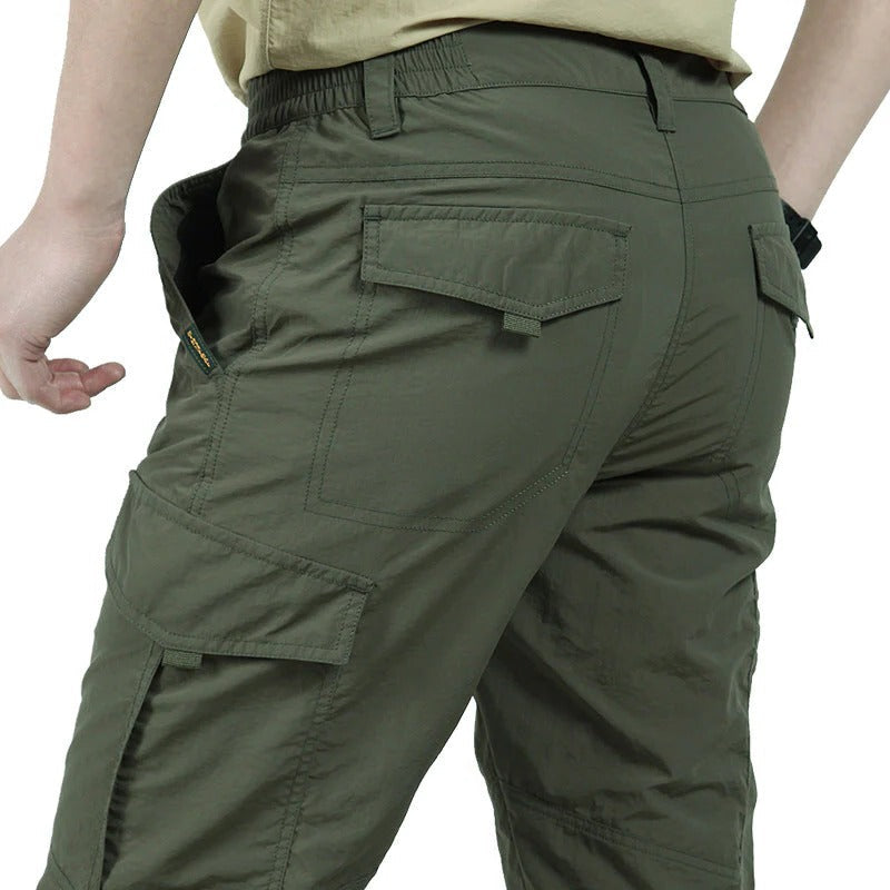 Street-Wave Mens Slim Fit Cargo Pants With Multiple Pockets For Everyday Utility And Comfort