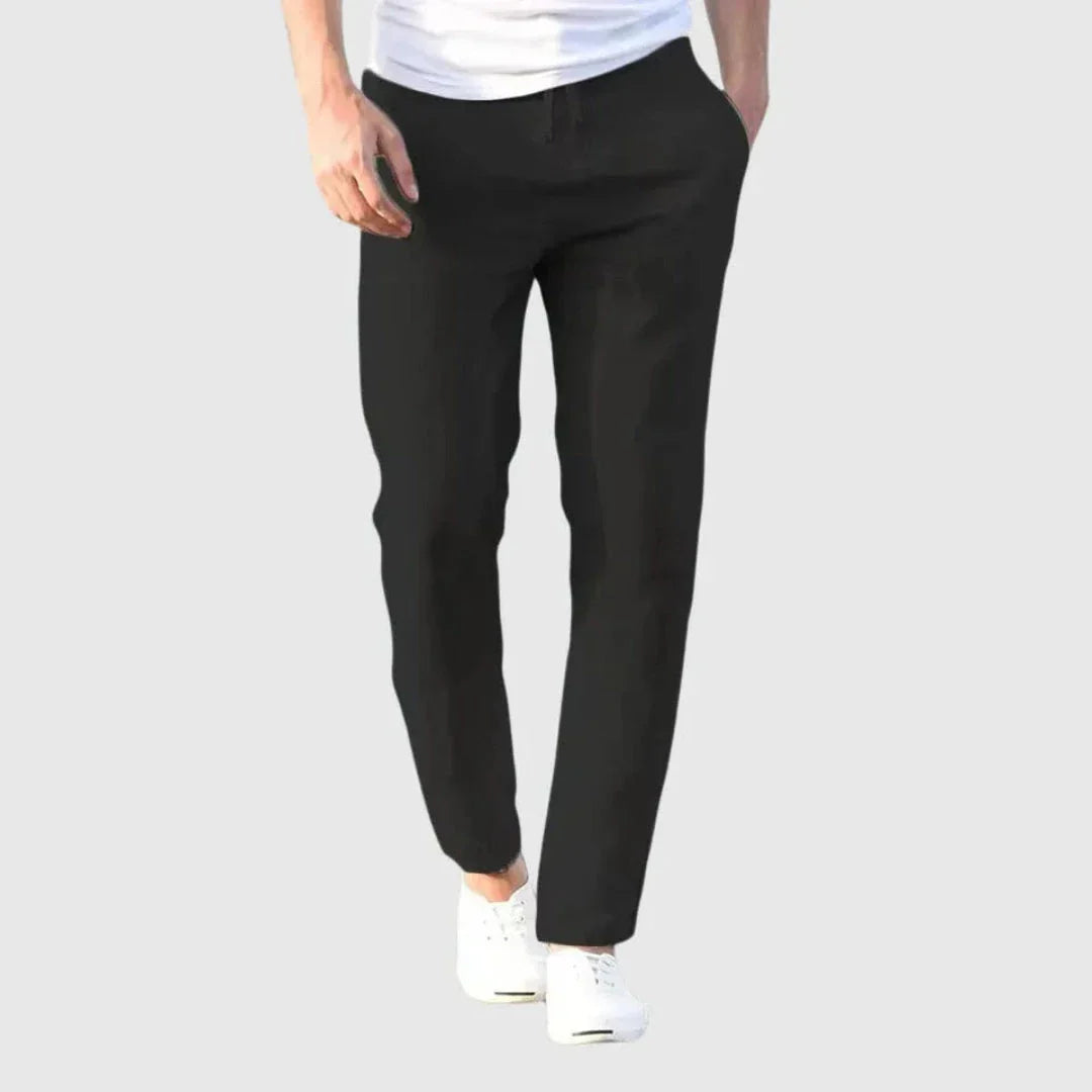 Waylynn Linen-Blend Relaxed Pants For Men Breathable