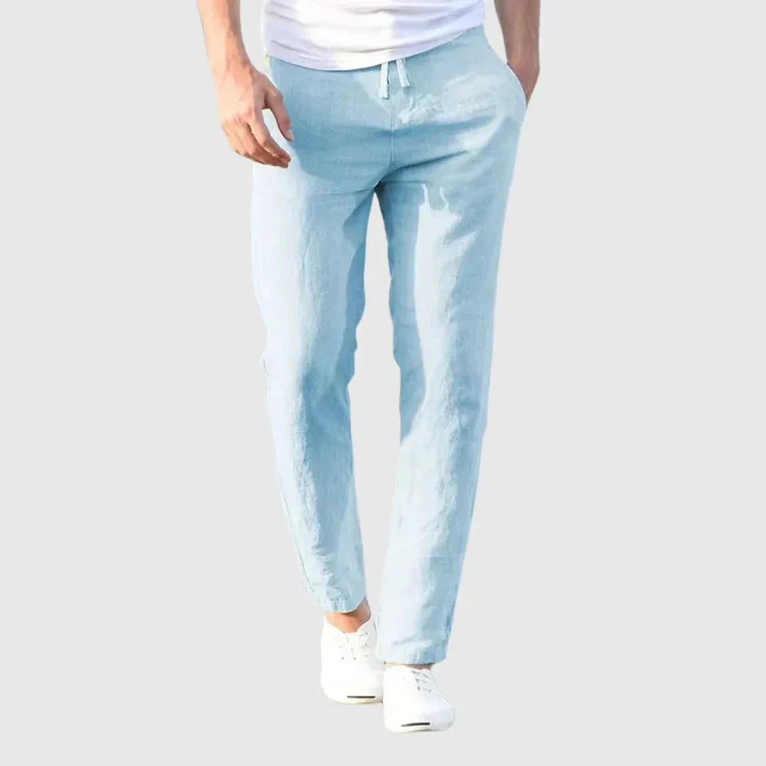 Waylynn Linen-Blend Relaxed Pants For Men Breathable