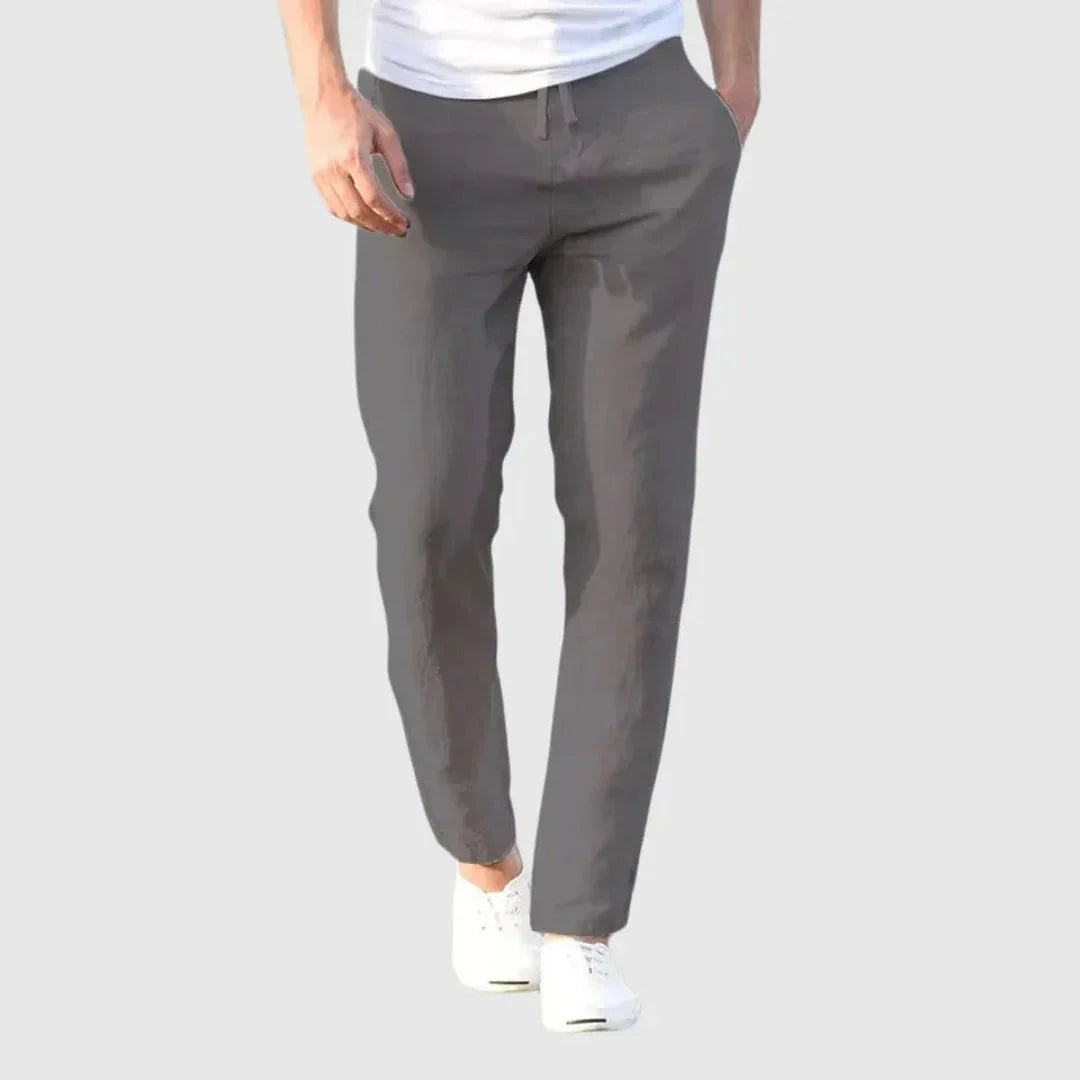 Waylynn Linen-Blend Relaxed Pants For Men Breathable
