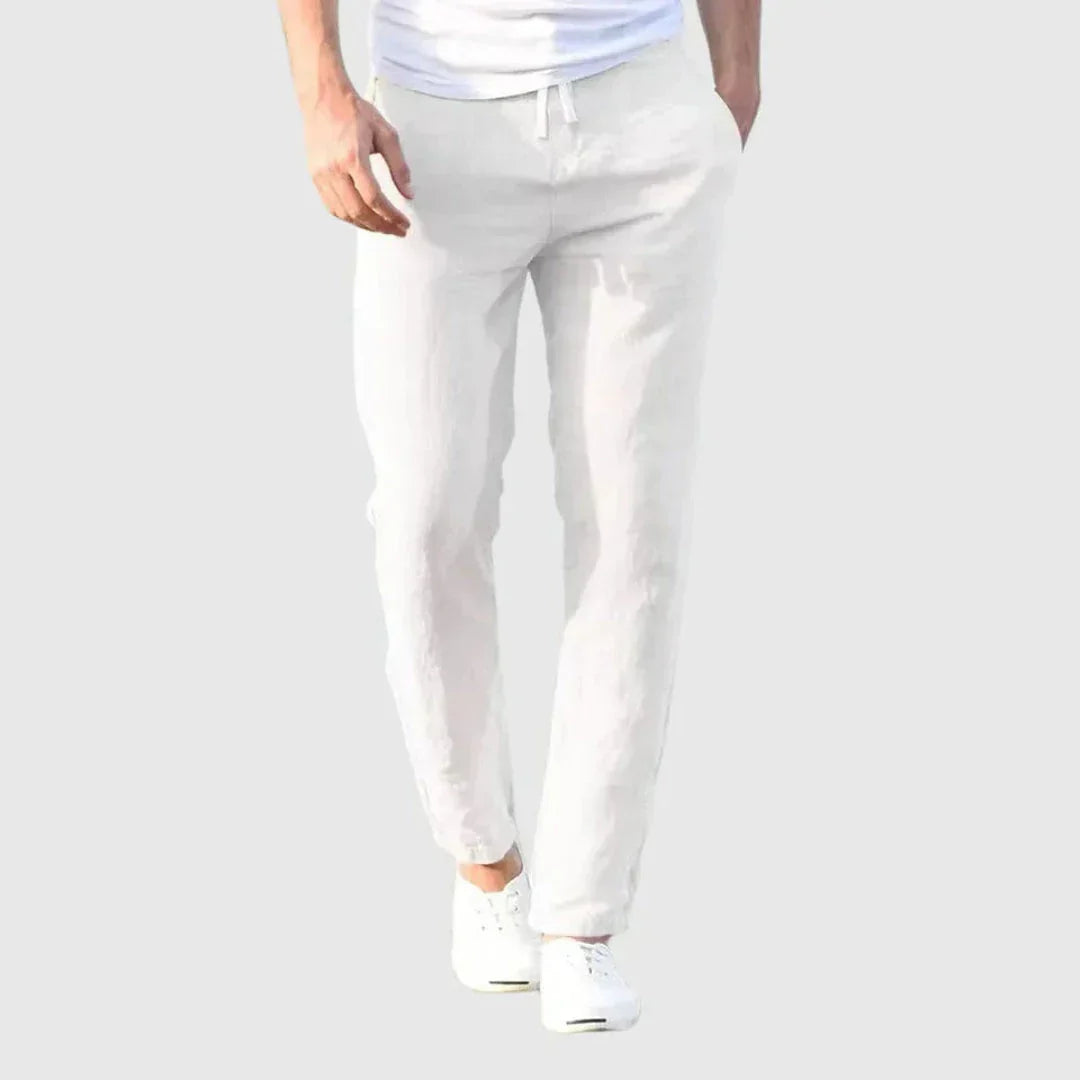 Waylynn Linen-Blend Relaxed Pants For Men Breathable