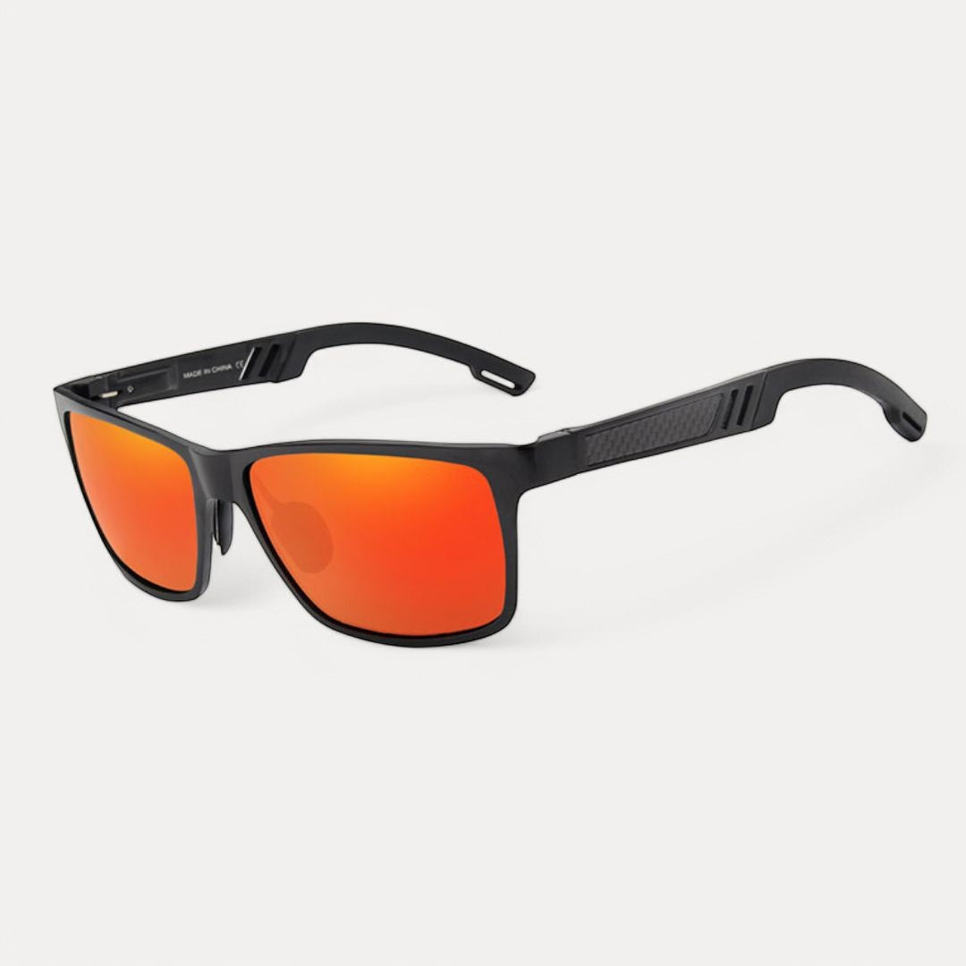 Street-Wave Polarized Aluminum Frame Sunglasses With UV400 Mirror Lenses Unisex Outdoor Eyewear
