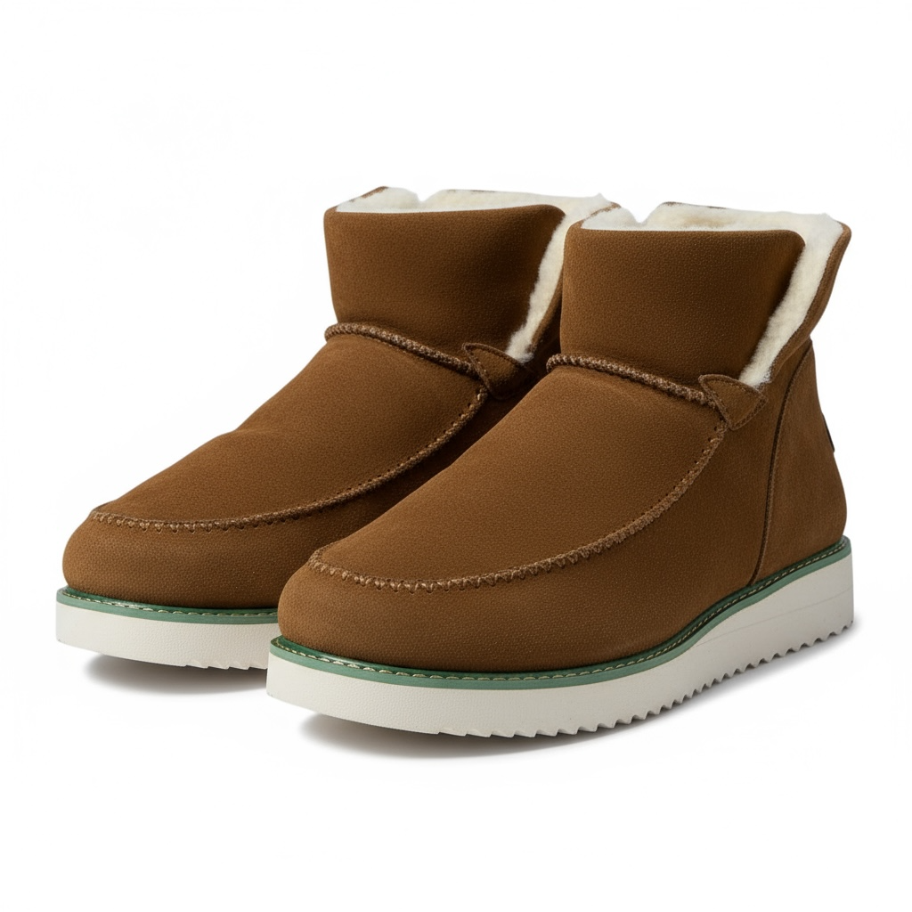 Women's Casual Ankle Boots with Side Zipper and Sturdy Sole