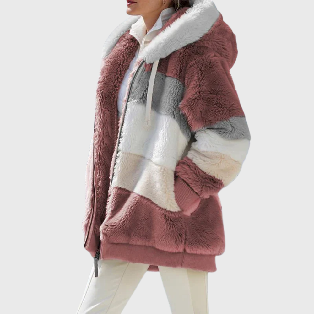 Women's Winter Jacket with Insulated Lining and Adjustable Hood