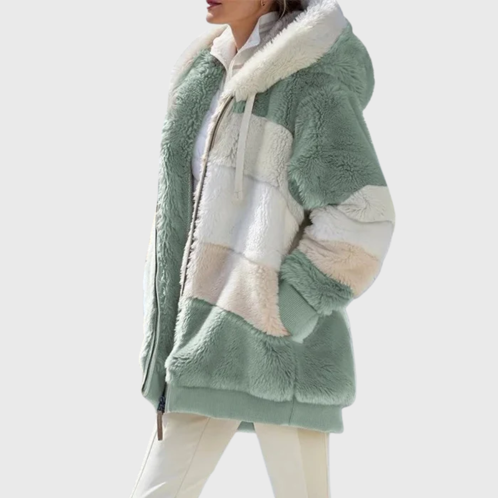 Women's Winter Jacket with Insulated Lining and Adjustable Hood