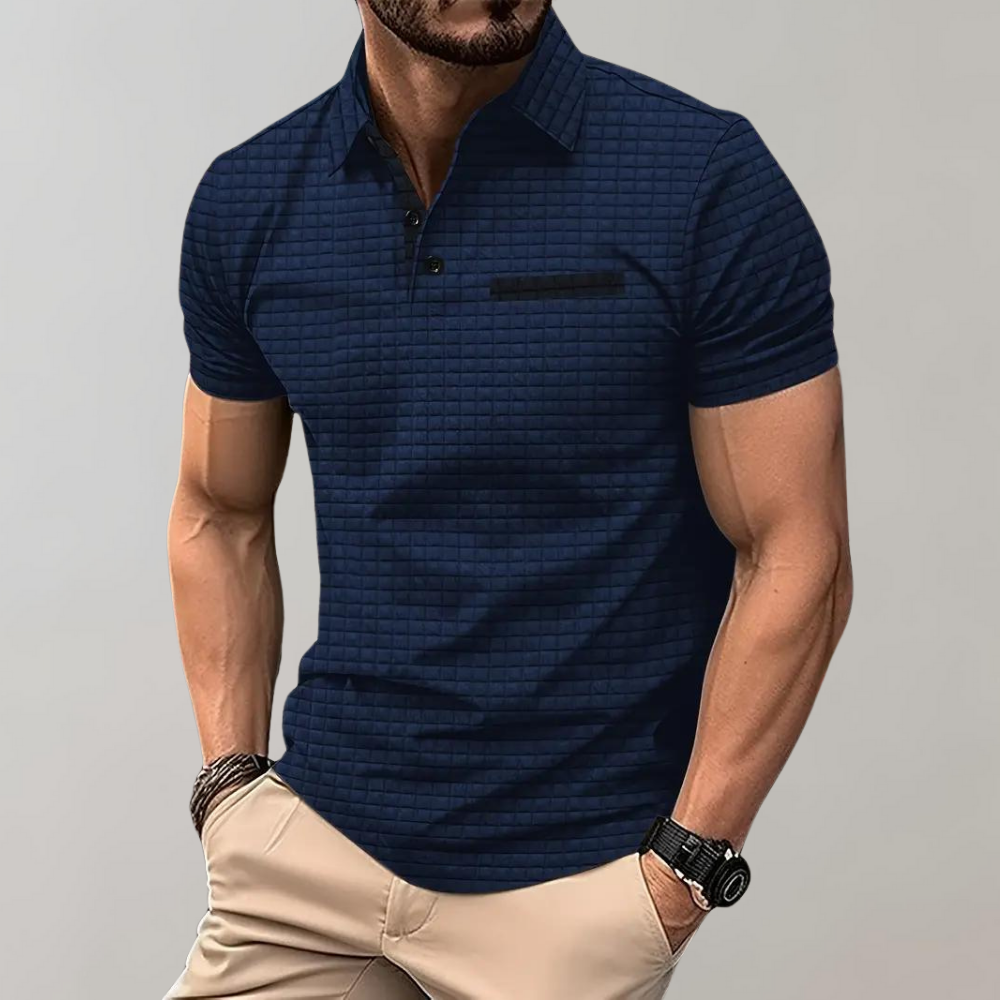 Street Wave Slim Fit Polo Shirt Breathable With Pocket Detail For Men