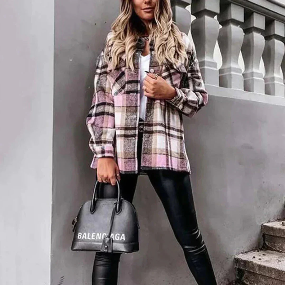 Street-wave Plaid Warm Vest for Cold Weather Perfect Layering Piece for Fashion Forward Professionals