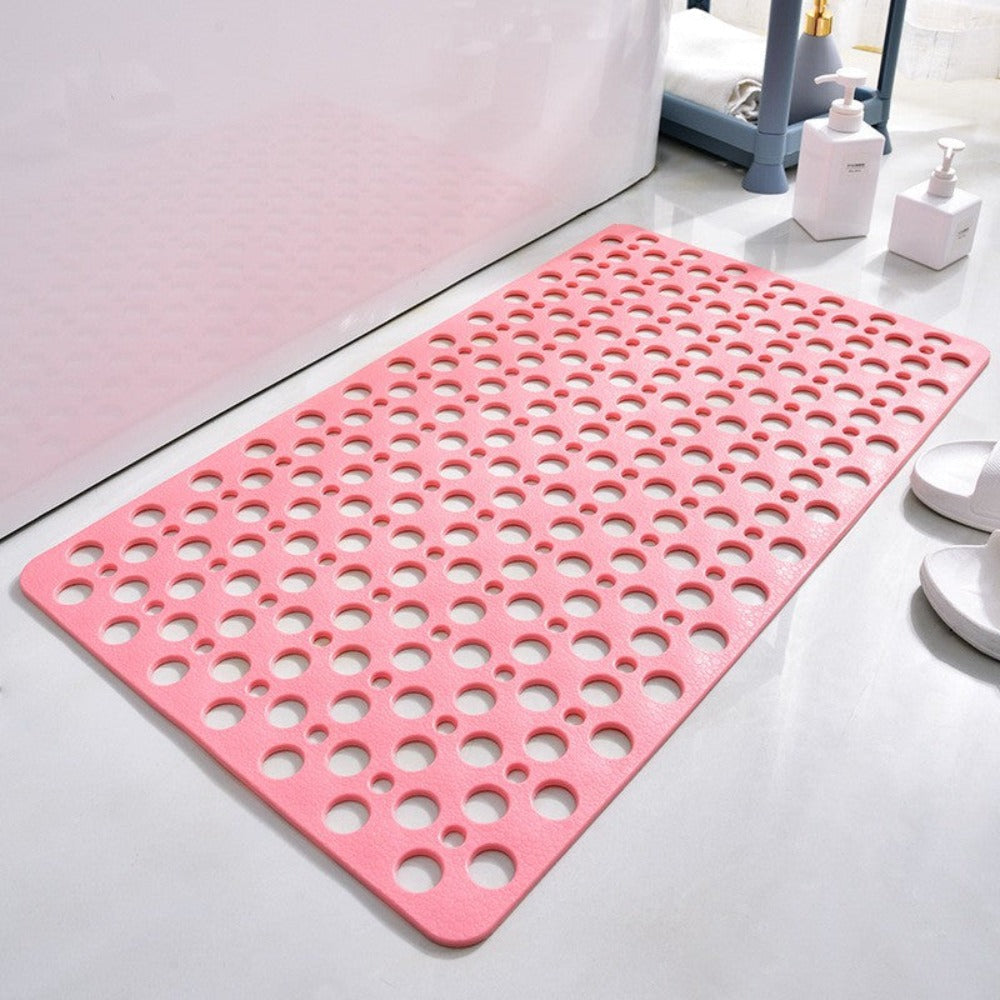 Non-Slip Rubber Shower Mat with Drainage