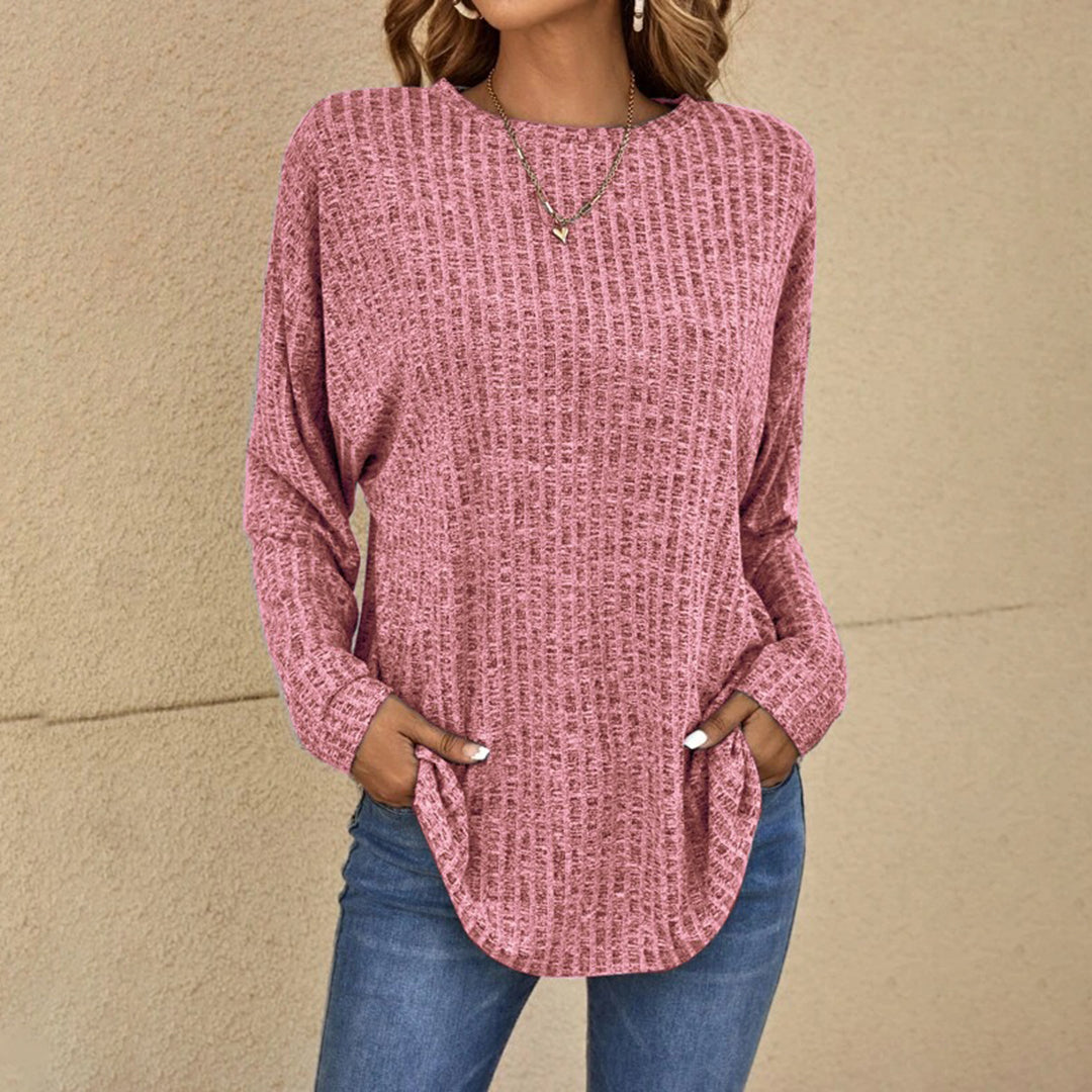Streetwave Cozy Modern Sweatshirt For Women Timeless Chic Meets Effortless Comfort In Polyester Knit