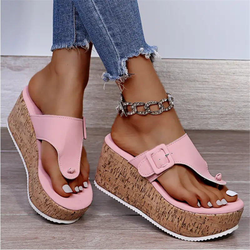 Street-Wave Platform Wedge Sandals For Women Effortless Comfort