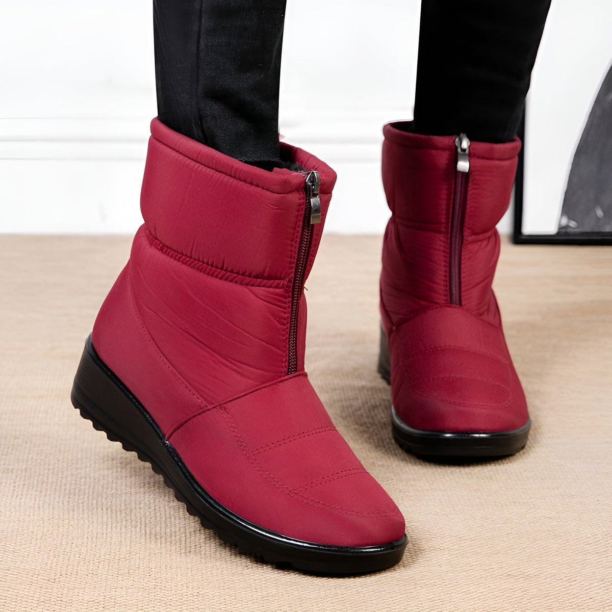 Streetwave Waterproof Winter Boots For Women With Plush Warm Lining For Cold Weather