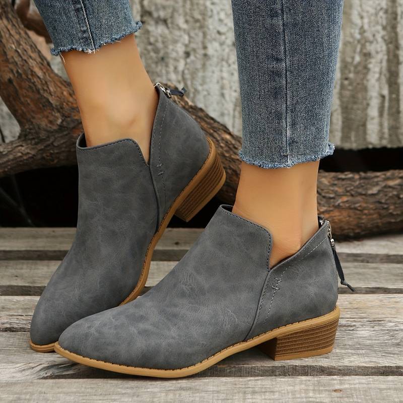 Street Wave Pointed Toe Ankle Boots Women Elegant Comfort