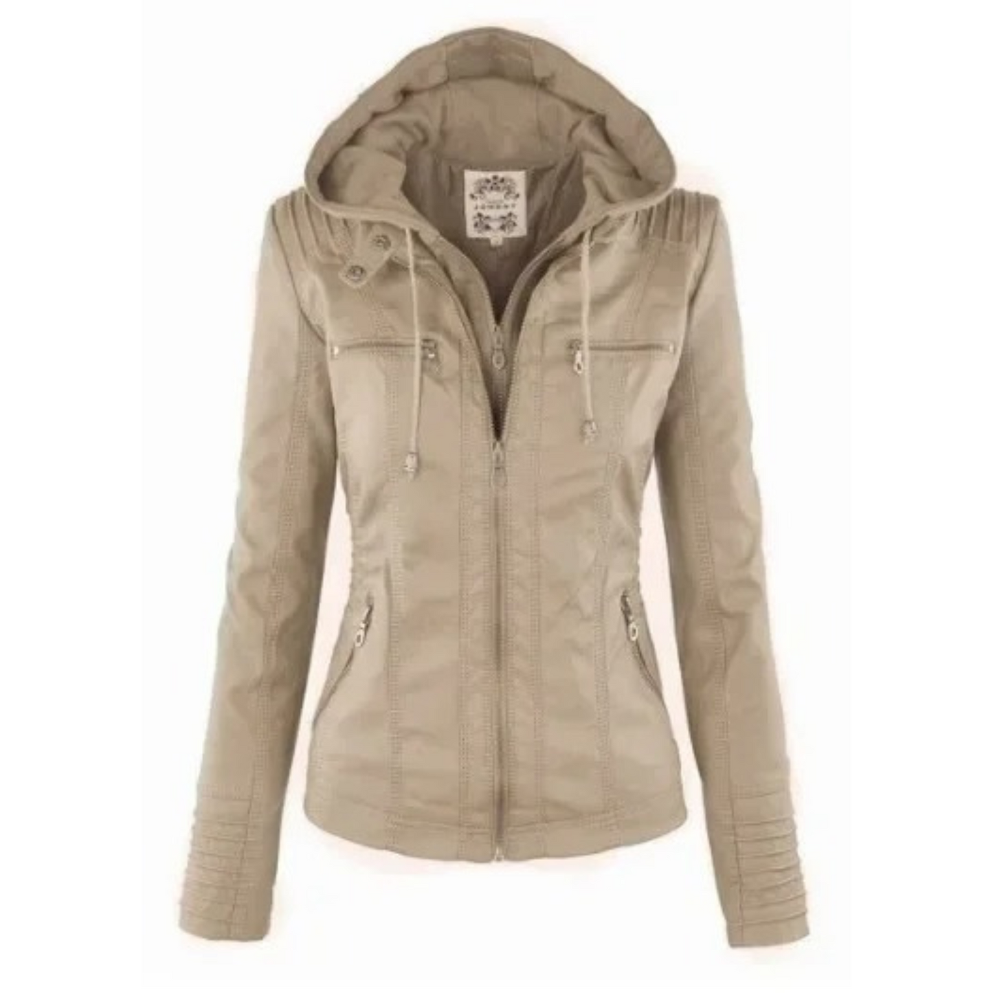 Street Wave Leather Jacket For Modern Women Chic Windproof Comfort And Flattering Fit