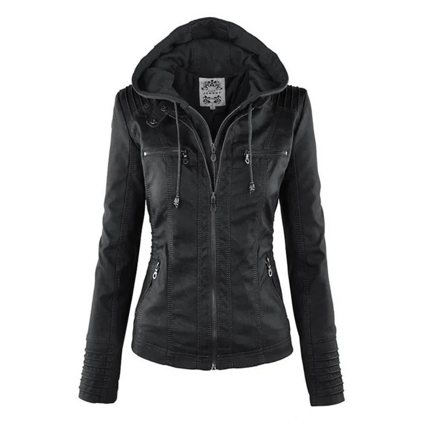 Street Wave Leather Jacket For Modern Women Chic Windproof Comfort And Flattering Fit