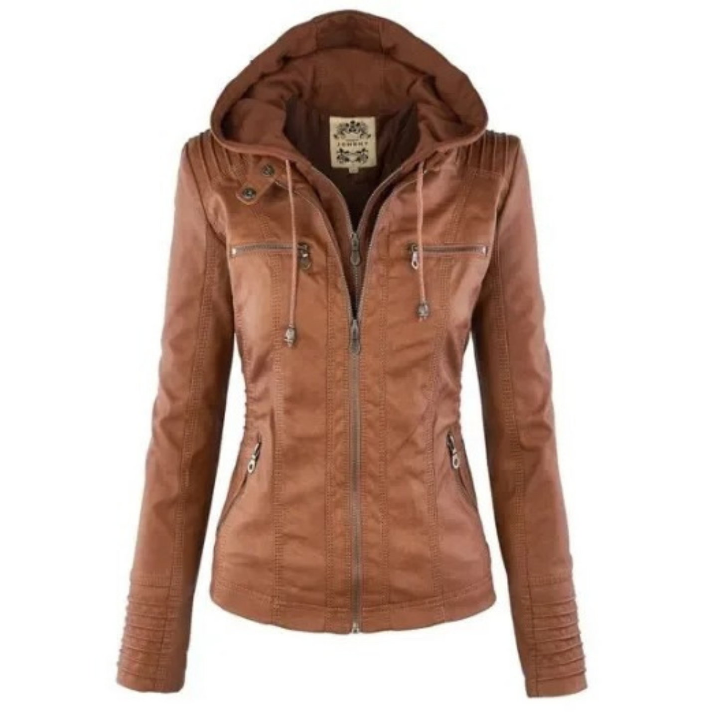 Street Wave Leather Jacket For Modern Women Chic Windproof Comfort And Flattering Fit
