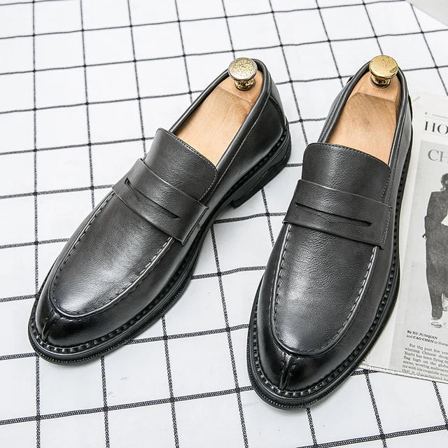 LuxusMann Mens Silver Leather Oxford Shoes For Business Premium Comfort And Luxury For Professionals