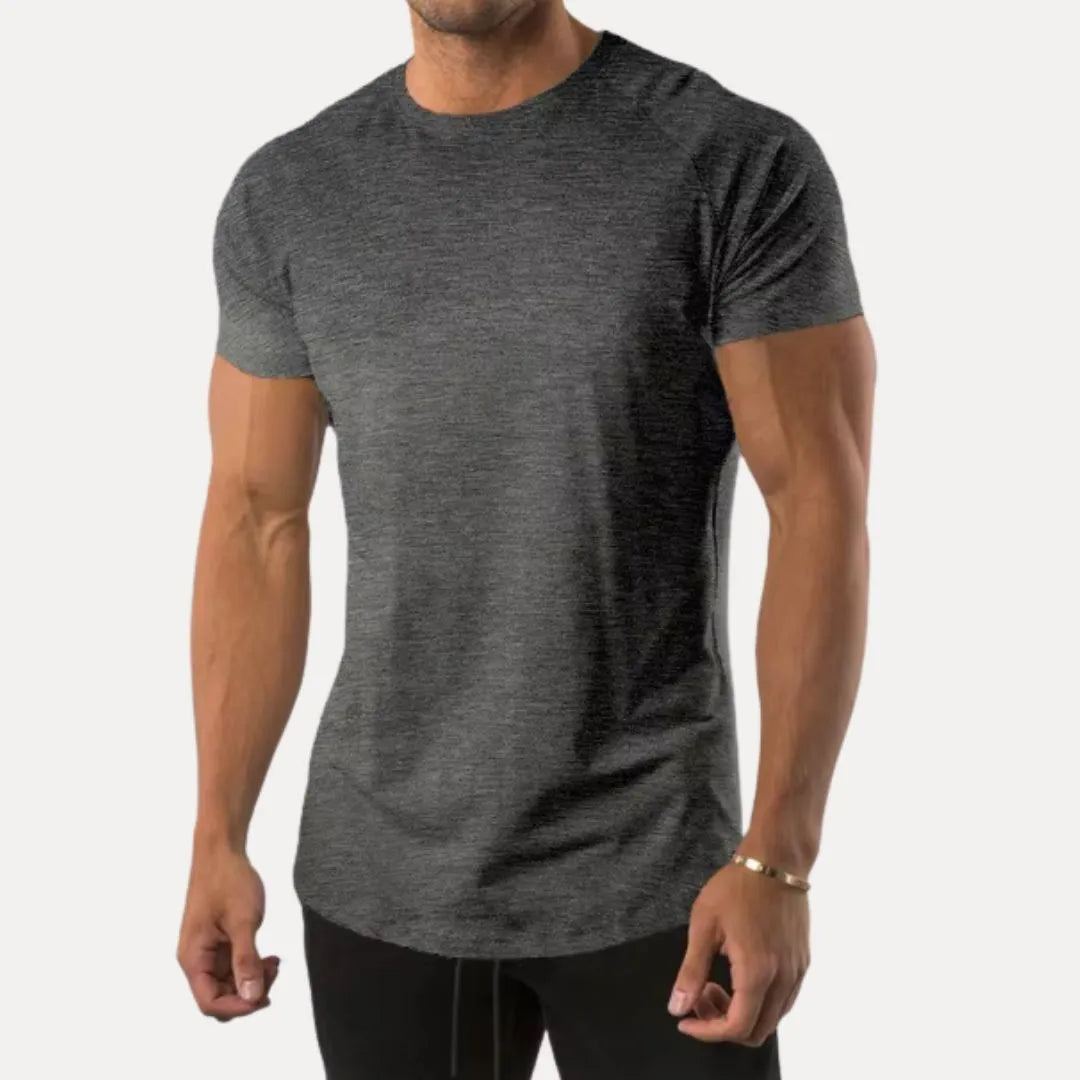 Street-Wave Premium Mens Muscle Fit T Shirt Athletic Tee Sweat Wicking Stretch Cotton Blend