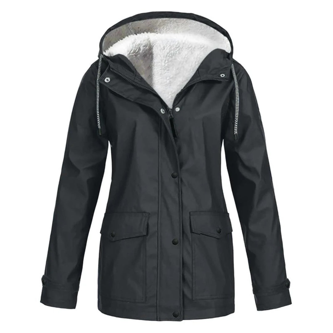 Street-wave Extra Warm Hooded Winter Jacket For Women With Faux Fur Lining And Cozy Thermal Comfort