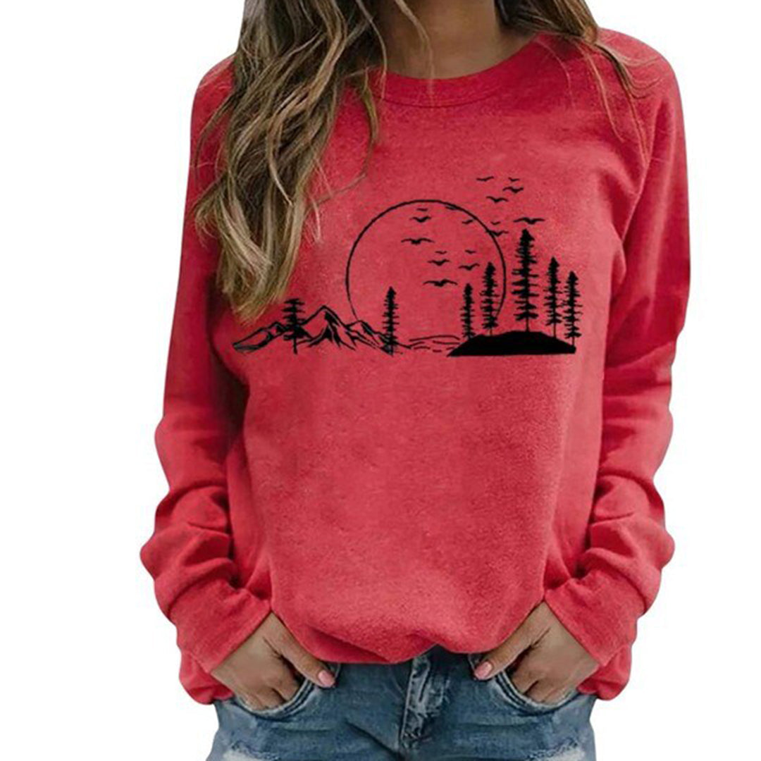 Streetwave Nature Graphic Sweatshirt For Outdoor Lovers Cozy Warmth And Soft Fabric