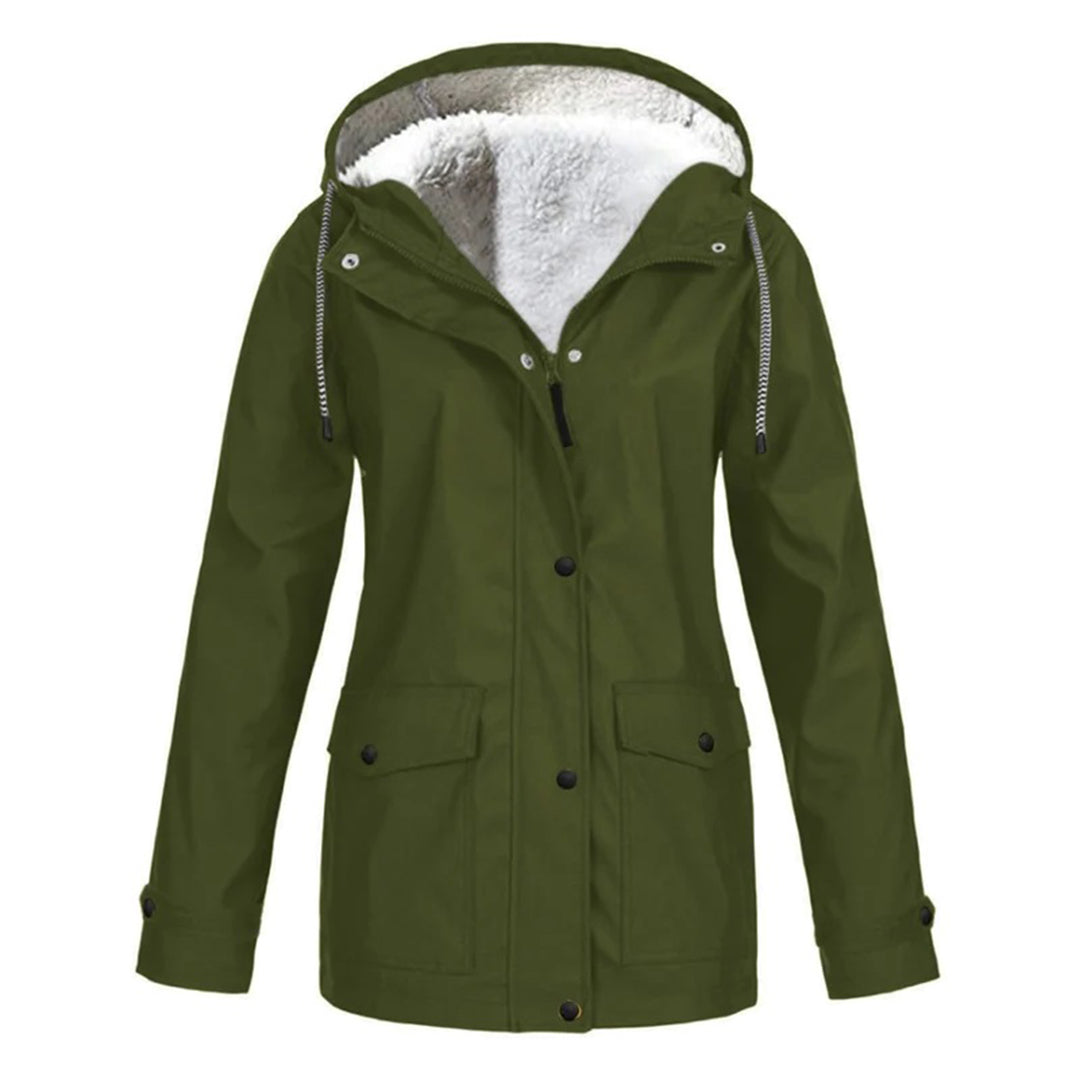Street-wave Extra Warm Hooded Winter Jacket For Women With Faux Fur Lining And Cozy Thermal Comfort