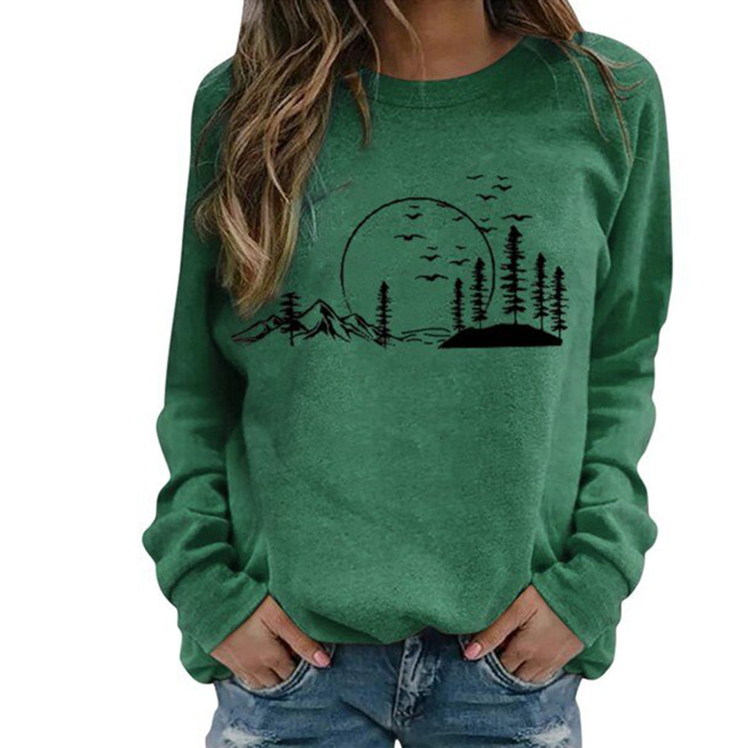 Streetwave Nature Graphic Sweatshirt For Outdoor Lovers Cozy Warmth And Soft Fabric