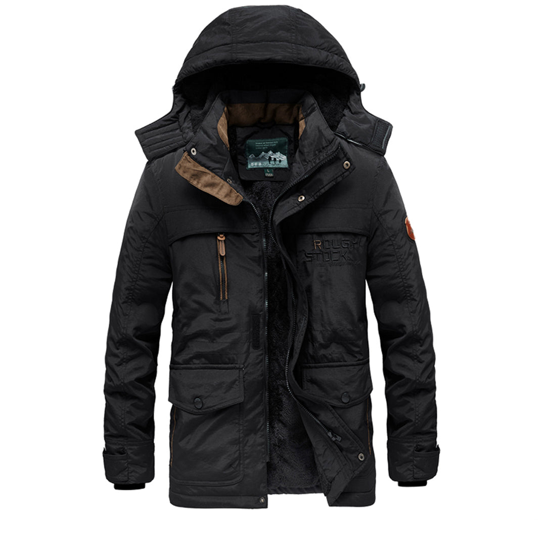 Street-Wave Adrian Hooded Winter Coat For Fashionable Men Versatile Warm Urban Outerwear Jacket