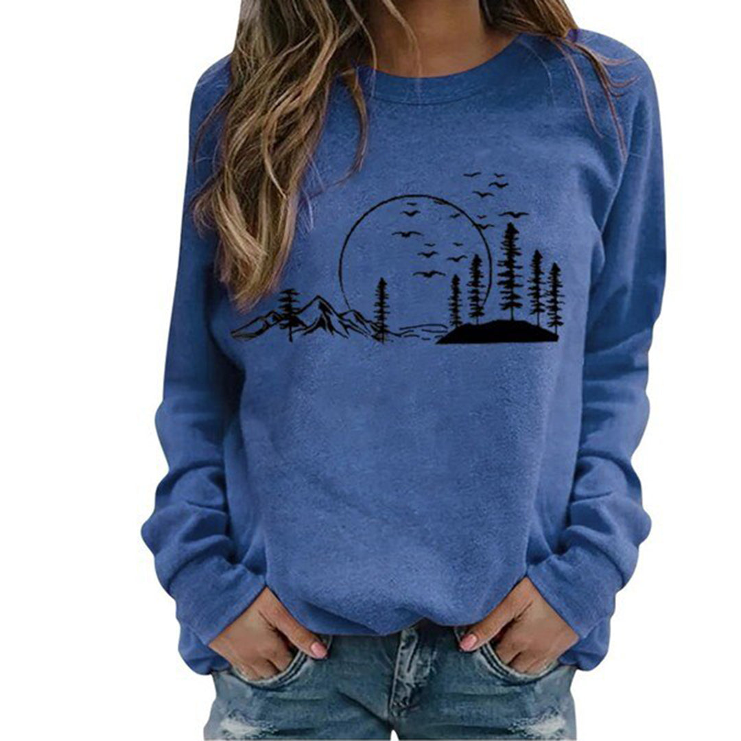 Streetwave Nature Graphic Sweatshirt For Outdoor Lovers Cozy Warmth And Soft Fabric