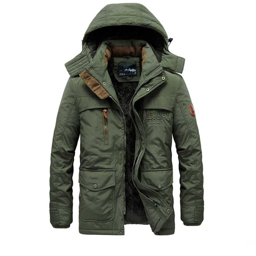 Street-Wave Adrian Hooded Winter Coat For Fashionable Men Versatile Warm Urban Outerwear Jacket