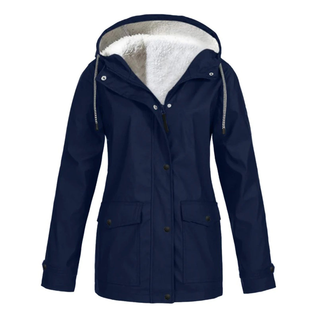 Street-wave Extra Warm Hooded Winter Jacket For Women With Faux Fur Lining And Cozy Thermal Comfort