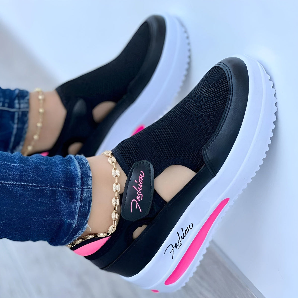 Street-Wave Memory Foam Womens Shoes With Orthopedic Support For Comfortable Stylish Wear