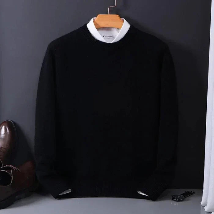 Street Wave Cashmere Sweater For Men Ultra Soft Comfort Luxurious Versatile Knitwear
